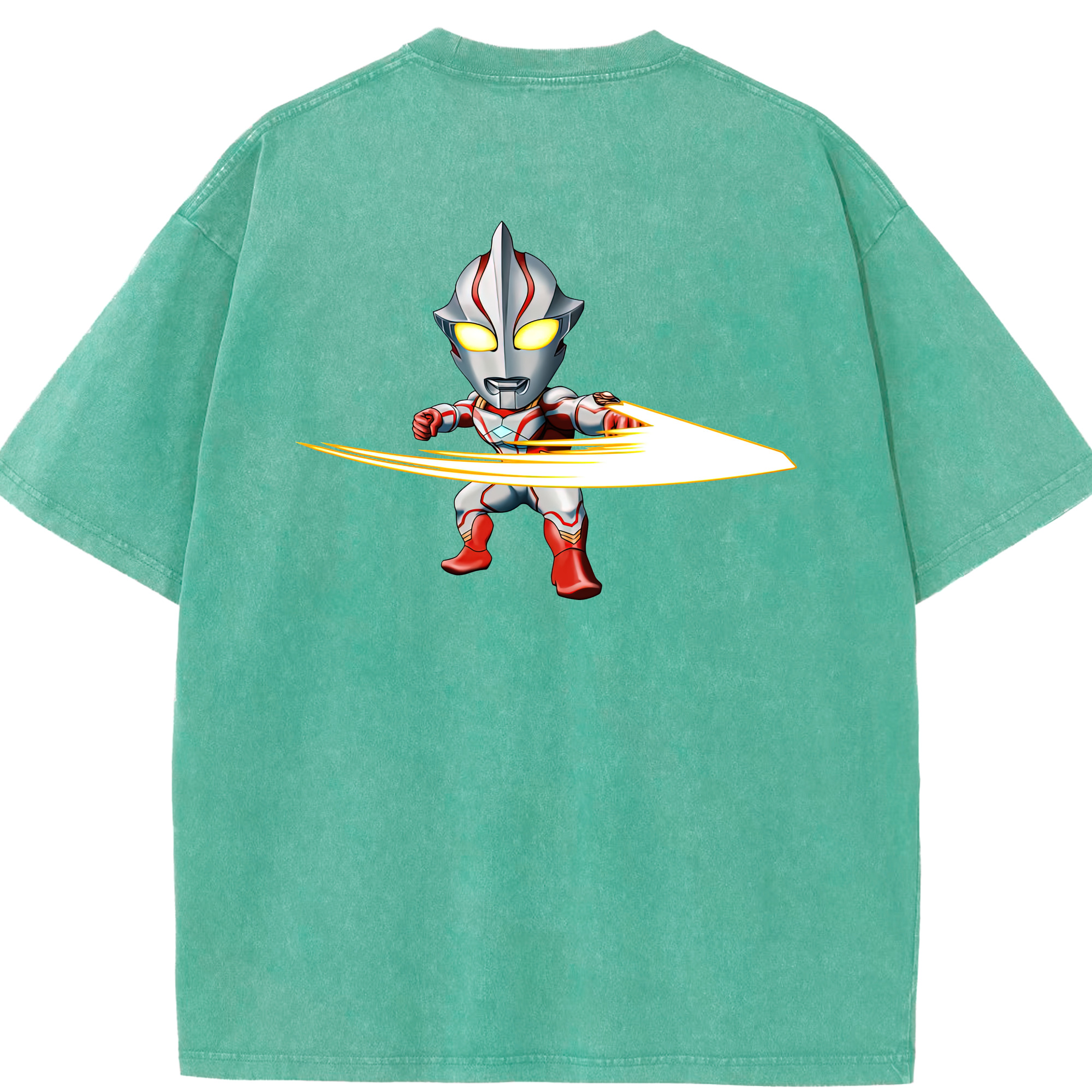（画像用） ウルトラマン Ultraman 綿100% ヴィンテージ風 半袖Tシャツ（背面プリント）